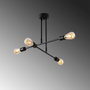 Opviq Lámpara de araña industrial Flower - 161 - AV en negro